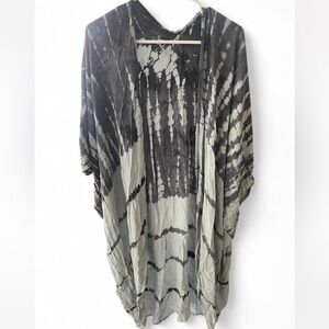 Tie-Dye Kimono Cardigan